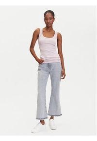 BOSS Top C_Ematite 50504245 Różowy Slim Fit. Kolor: różowy. Materiał: bawełna #5