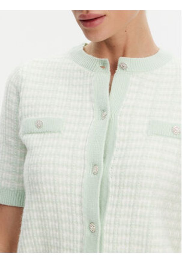 Morgan Kardigan 251-MORESA Zielony Slim Fit. Kolor: zielony. Materiał: syntetyk