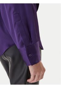 Calvin Klein Bluzka LV044D125G Fioletowy Regular Fit. Kolor: fioletowy. Materiał: syntetyk #3