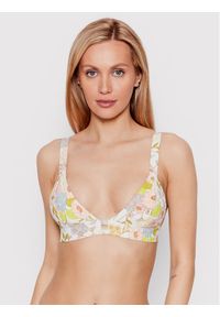 Volcom Góra od bikini Big Poppy O1412200 Biały. Kolor: biały. Materiał: syntetyk