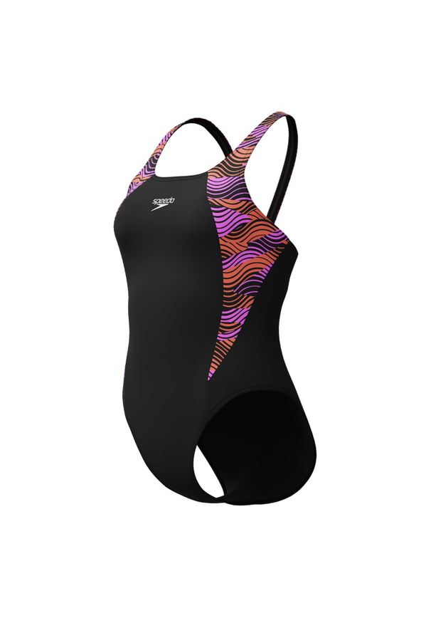 Damski kostium kąpielowy 1-częściowy Speedo Eco Hyperboom Splice Muscleb. Kolor: czarny