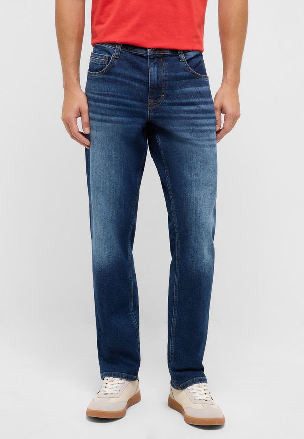 Męskie Spodnie jeansowe Mustang Style Denver Straight Denim Blue 1017444 5000 883