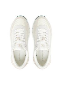 Calvin Klein Jeans Sneakersy Hike Runner Mg Nylon Perl YW0YW01963 Écru. Materiał: skóra