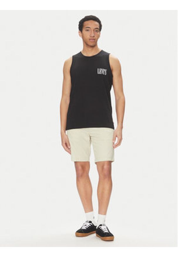 Levi's® Tank top Graphic Rower A7642-0004 Czarny Regular Fit. Kolor: czarny. Materiał: bawełna