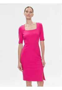 BOSS - Boss Sukienka koktajlowa Doneba 50505816 Różowy Slim Fit. Kolor: różowy. Materiał: wiskoza. Styl: wizytowy