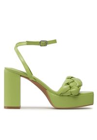 DeeZee Sandały Y7157-9 Zielony. Kolor: zielony. Materiał: skóra #1