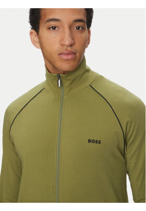 BOSS Bluza Mix&Match 50515307 Zielony Regular Fit. Kolor: zielony. Materiał: bawełna