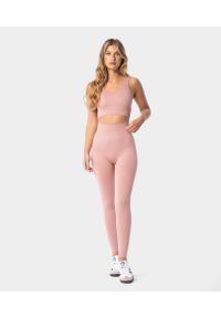 Legginsy bezszwowe damskie Simply Seamless Carpatree. Kolor: różowy. Sport: fitness