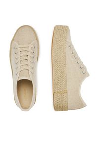 DeeZee Espadryle SH-052 Beżowy. Kolor: beżowy. Materiał: materiał