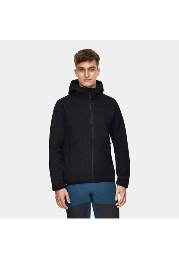 Bluza turystyczna polarowa męska Alpinus Barbiano. Kolor: czarny. Materiał: polar. Sport: turystyka piesza