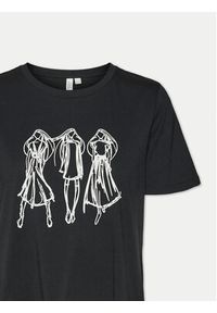 Vero Moda T-Shirt Romy 10320297 Czarny Regular Fit. Kolor: czarny. Materiał: bawełna #3