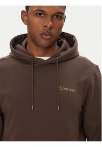 Element Bluza ELYSF00262 Brązowy Regular Fit. Kolor: brązowy. Materiał: bawełna #4