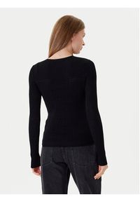TwinSet - TWINSET Sweter 252TP3241 Czarny Slim Fit. Kolor: czarny. Materiał: wiskoza #5