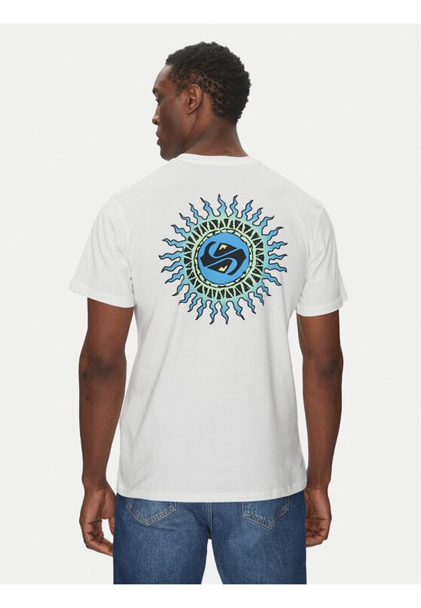 Quiksilver T-Shirt EQYZT08046 Biały. Kolor: biały. Materiał: bawełna