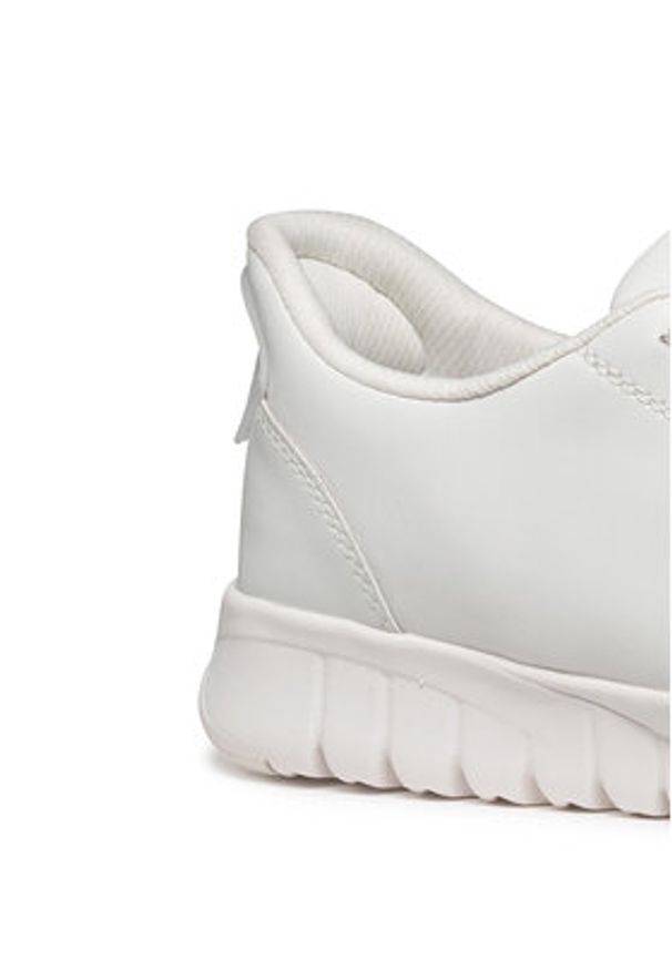 Geox Sneakersy D Flextride Plus D567SA 09B15 C1000 Biały. Kolor: biały. Materiał: skóra