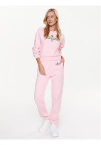 Chiara Ferragni Spodnie dresowe 74CBAT01 Różowy Regular Fit. Kolor: różowy. Materiał: dresówka, bawełna