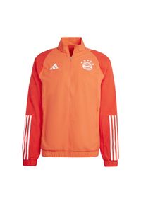 Adidas - Bluza dresowa Prematch FC Barcelone 2023/24. Kolor: czerwony. Materiał: dresówka. Sport: piłka nożna #1
