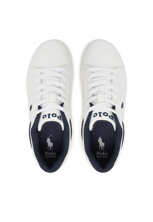 Polo Ralph Lauren Sneakersy Heritage RL02431101 Biały. Kolor: biały. Materiał: skóra