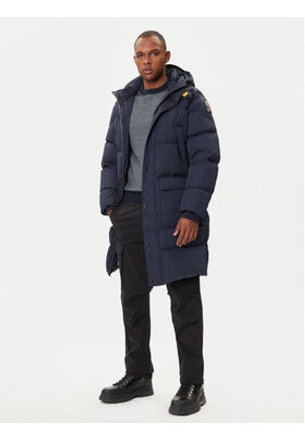 Parajumpers Kurtka puchowa Long Bear 25WMPMPUHF04 Granatowy Regular Fit. Kolor: niebieski. Materiał: syntetyk