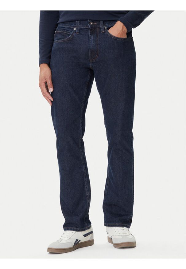Mustang Jeansy Tramper 1016838 Granatowy Straight Fit. Kolor: niebieski
