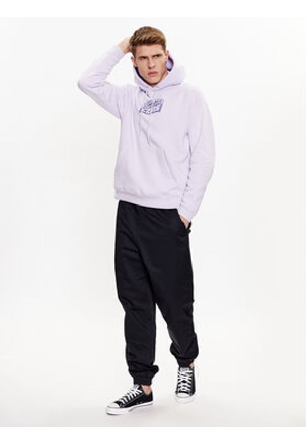 Converse Bluza Cons 10024013-A04 Fioletowy Regular Fit. Kolor: fioletowy. Materiał: bawełna