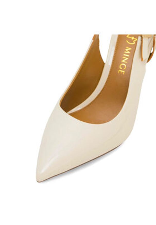 Eva Minge Szpilki ABELE-959P-519 Écru. Materiał: skóra, lakier. Obcas: na szpilce