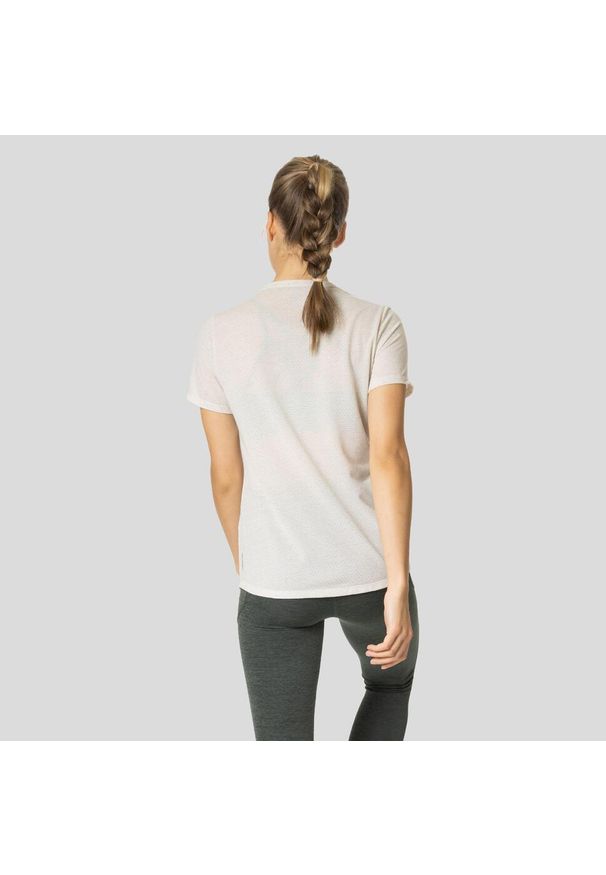 Koszulka tech. damska Odlo T-shirt crew neck ACTIVE 365 LINENCO. Kolor: biały. Sport: bieganie