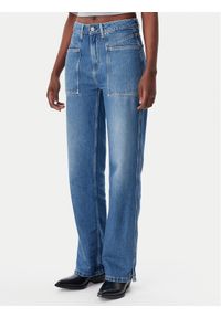 BOSS Jeansy 50529919 Niebieski Straight Fit. Kolor: niebieski