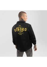 Kurtka sportowa męska coach Surf SIROKO Sultans. Kolor: wielokolorowy, czarny, żółty. Materiał: poliester. Styl: sportowy