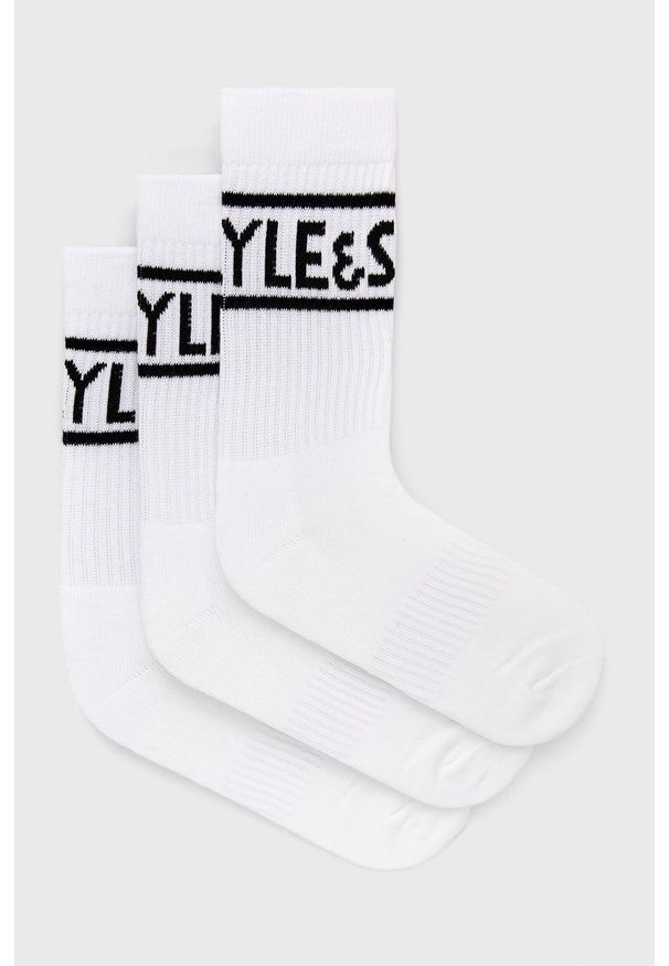 Lyle & Scott - Skarpetki (3-pack). Kolor: biały