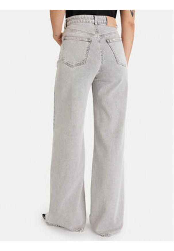 ViCOLO Jeansy DF5127 Szary Wide Fit. Kolor: szary