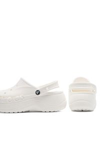 Crocs Klapki BAYA PLATFORM CLOG 208186-100 Biały. Kolor: biały. Materiał: syntetyk. Obcas: na platformie