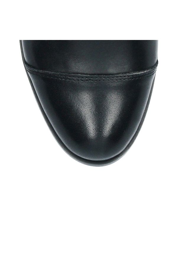 Arturo Vicci - Botki workery czarne wiązane. Kolor: czarny. Materiał: skóra, materiał. Szerokość cholewki: normalna. Wzór: aplikacja. Obcas: na obcasie. Styl: klasyczny. Wysokość obcasa: średni