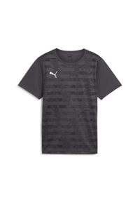 Puma - Młodzieżowa koszulka z grafiką individualFINAL PUMA Asphalt Gray. Kolor: szary. Sport: piłka nożna