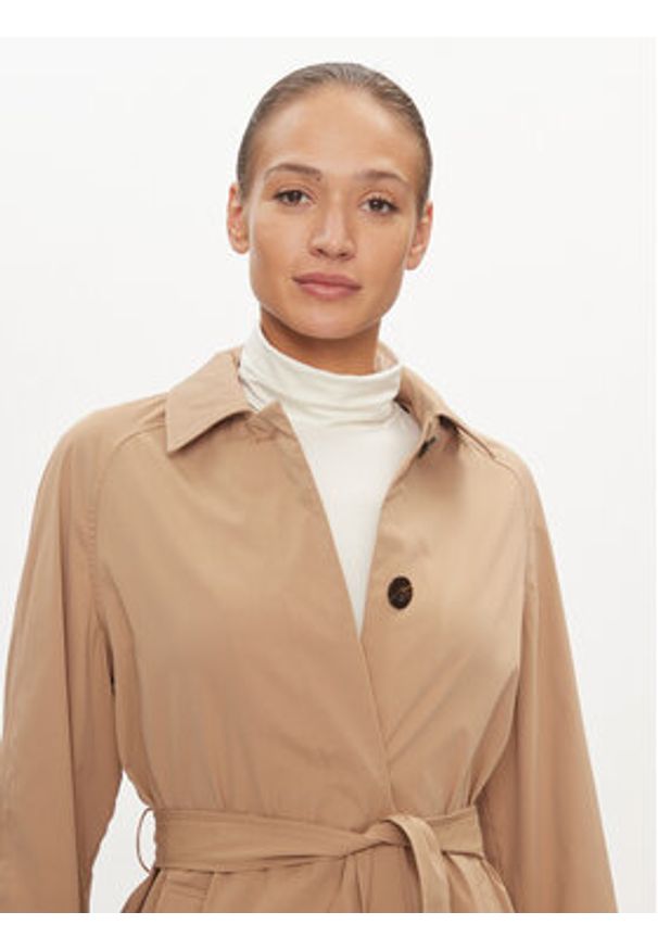 only - ONLY Trencz Orchid 15308598 Beżowy Regular Fit. Kolor: beżowy. Materiał: syntetyk