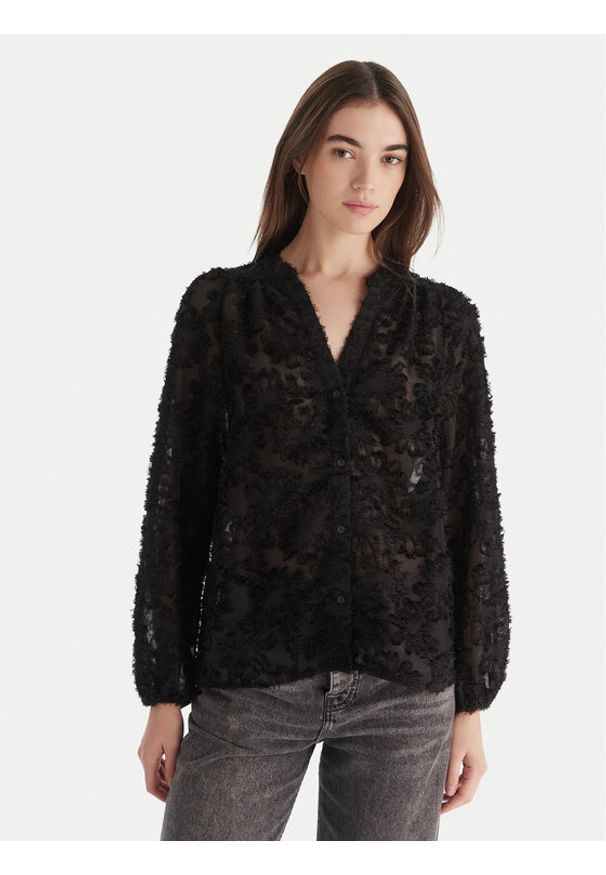 only - ONLY Bluzka Korsa 15360837 Czarny Oversize. Kolor: czarny. Materiał: syntetyk