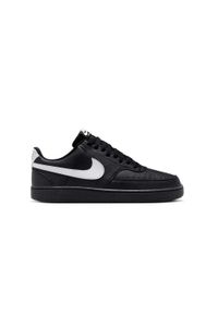 Nike - Buty na co dzień męskie NIKE COURT VISION eko skóra. Okazja: na co dzień. Kolor: czarny. Materiał: skóra. Model: Nike Court
