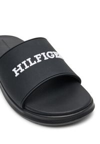 TOMMY HILFIGER - Tommy Hilfiger Klapki FM0FM05430 Czarny. Kolor: czarny. Materiał: skóra #3