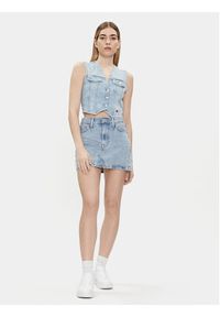 Tommy Jeans Kamizelka DW0DW17684 Niebieski Regular Fit. Kolor: niebieski. Materiał: bawełna #3