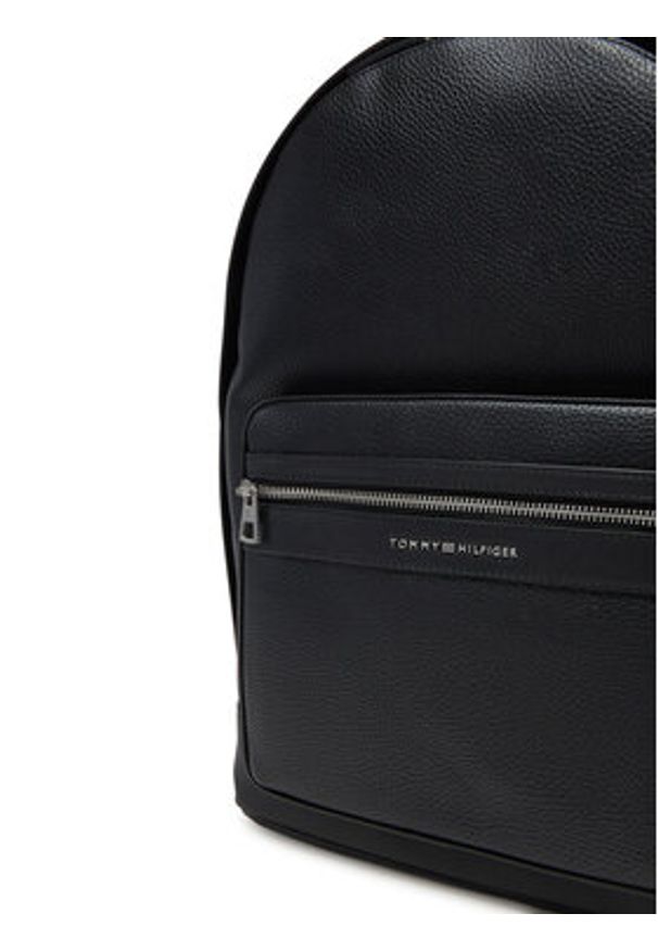 TOMMY HILFIGER - Tommy Hilfiger Plecak Th Central Backpack AM0AM13201 Czarny. Kolor: czarny. Materiał: skóra