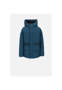 Kurtka turystyczna chłopięca ciepła Lemon Explore ZL3 turkusowa. Typ kołnierza: kaptur, kołnierzyk stójkowy. Kolor: niebieski. Materiał: poliester. Sezon: zima. Sport: turystyka piesza #1