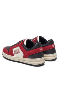 EA7 Emporio Armani Sneakersy X8X195 XK409 U269 Bordowy. Kolor: czerwony. Materiał: skóra, zamsz #3