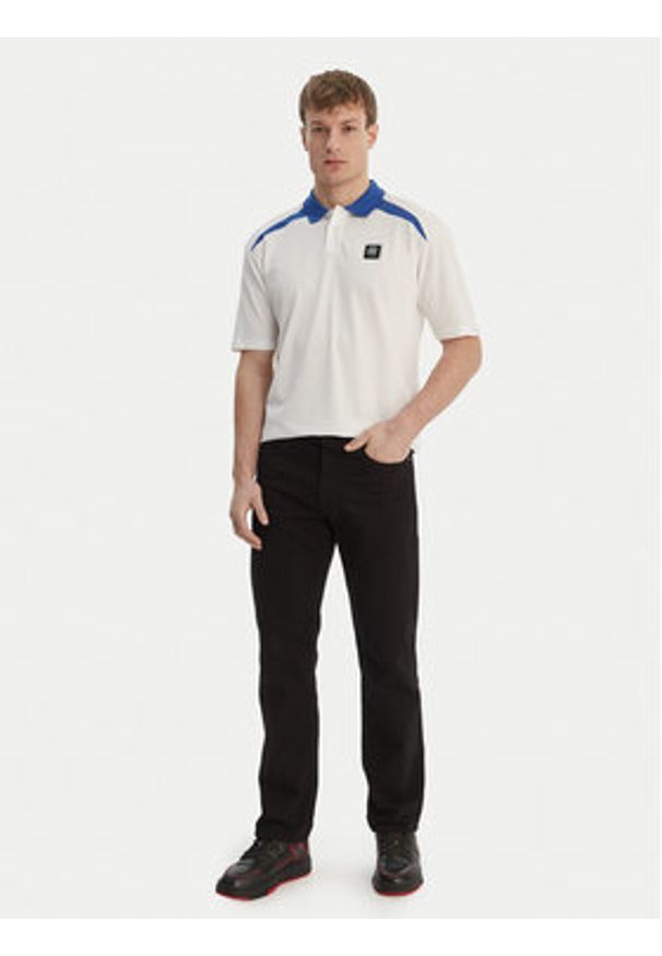 Hugo - HUGO Polo Dunios_RB 50559650 Biały Regular Fit. Typ kołnierza: polo. Kolor: biały. Materiał: bawełna