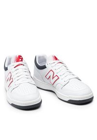 New Balance Sneakersy BB480LWG Biały. Kolor: biały. Materiał: skóra #5