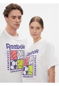 Reebok T-Shirt Reebok Graphic Series T-Shirt HM6250 Biały Relaxed Fit. Kolor: biały. Materiał: bawełna #5