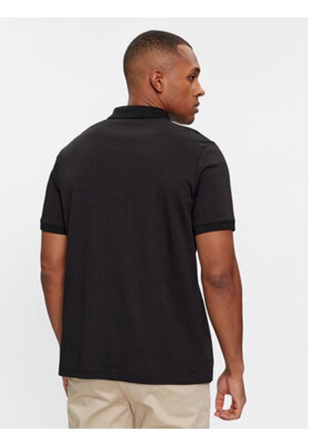 Calvin Klein Polo Smooth Cotton Welt Zip Polo K10K112754 Czarny Regular Fit. Typ kołnierza: polo. Kolor: czarny. Materiał: bawełna