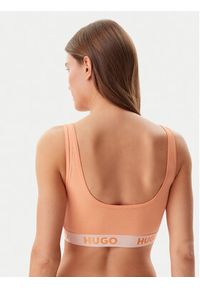Hugo - HUGO Biustonosz top Sporty Logo 50469631 Pomarańczowy. Kolor: pomarańczowy. Materiał: bawełna #2