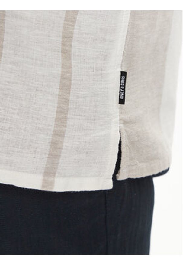 Only & Sons Koszula 22026109 Szary Regular Fit. Kolor: szary. Materiał: bawełna, len