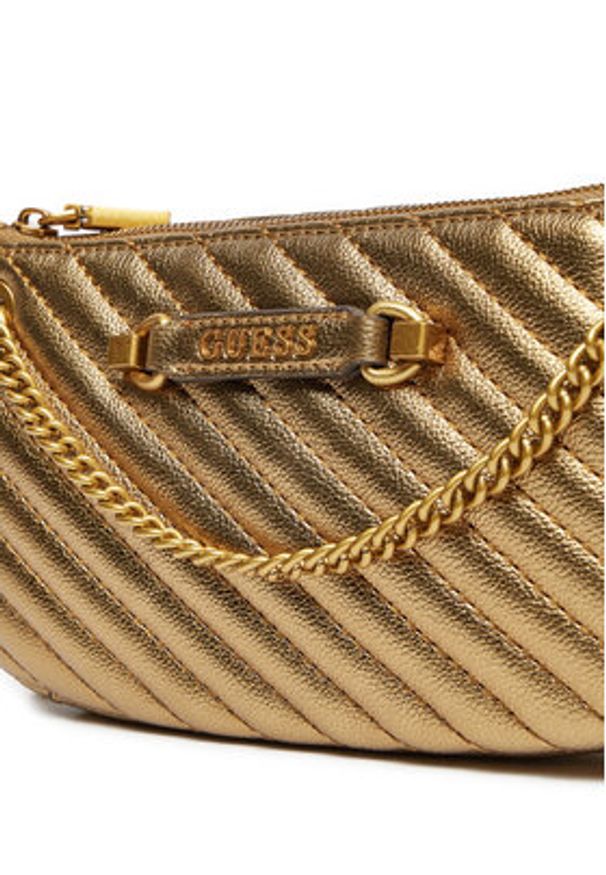 Guess Torebka HWQM94 95720 Złoty. Kolor: złoty. Materiał: skórzane