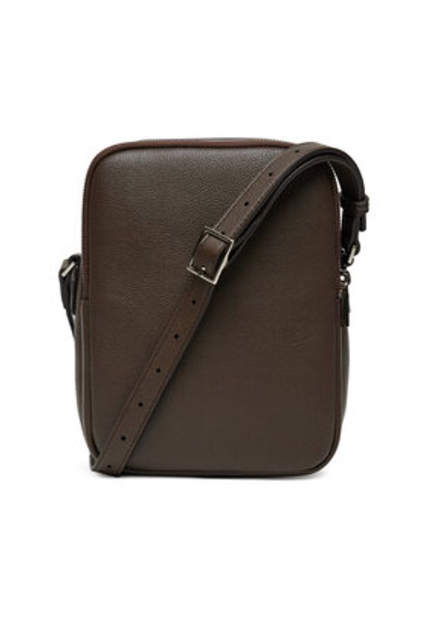 Calvin Klein Saszetka Micro Pebble Crossbody S LV04D3076G Brązowy. Kolor: brązowy. Materiał: skóra